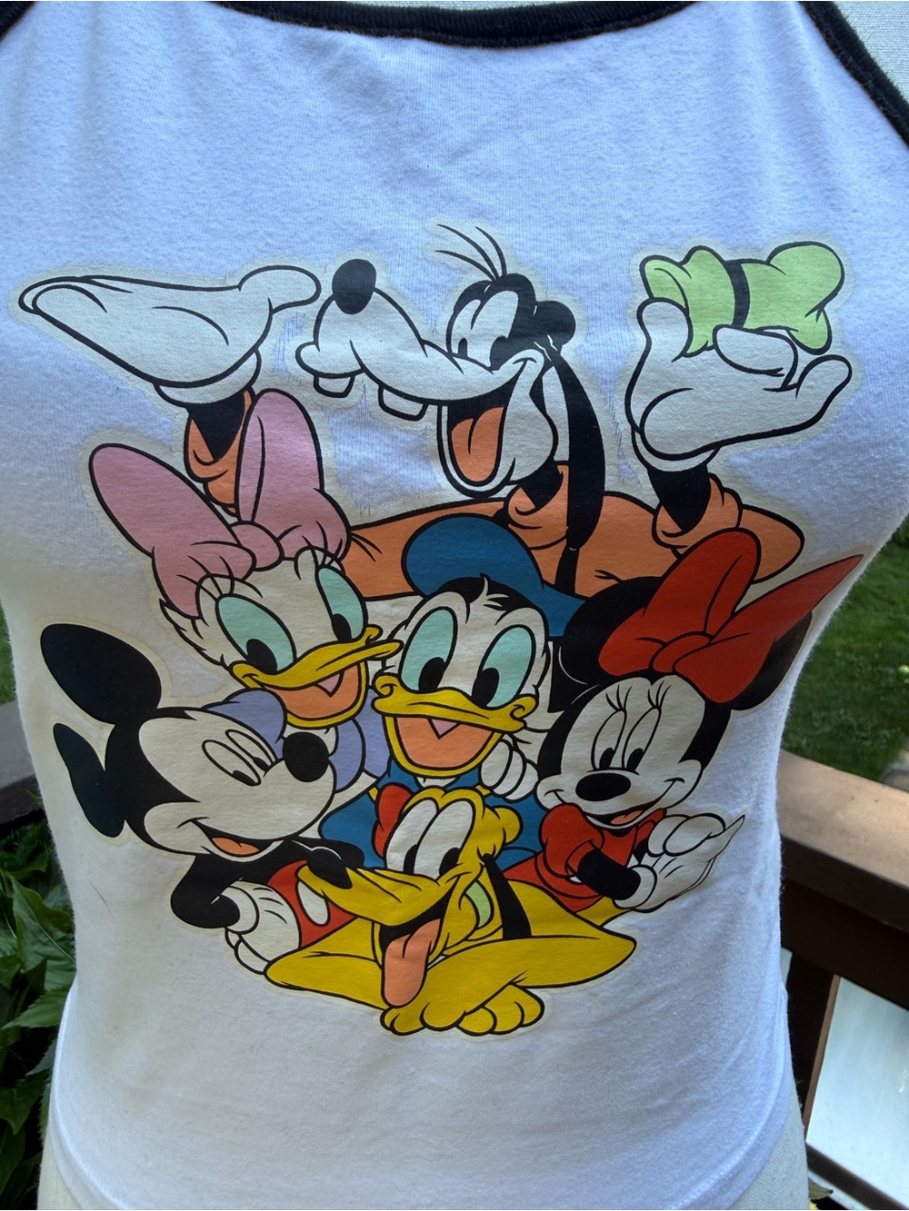 Disney Character Mickey Pluto Donald Minnie Halter top Size Small S EUC - Picture 2 of 7